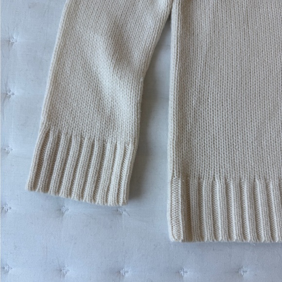 Jenni Kayne Amelia Crewneck Sweater Cashmere Ivory - Picture 11 of 11